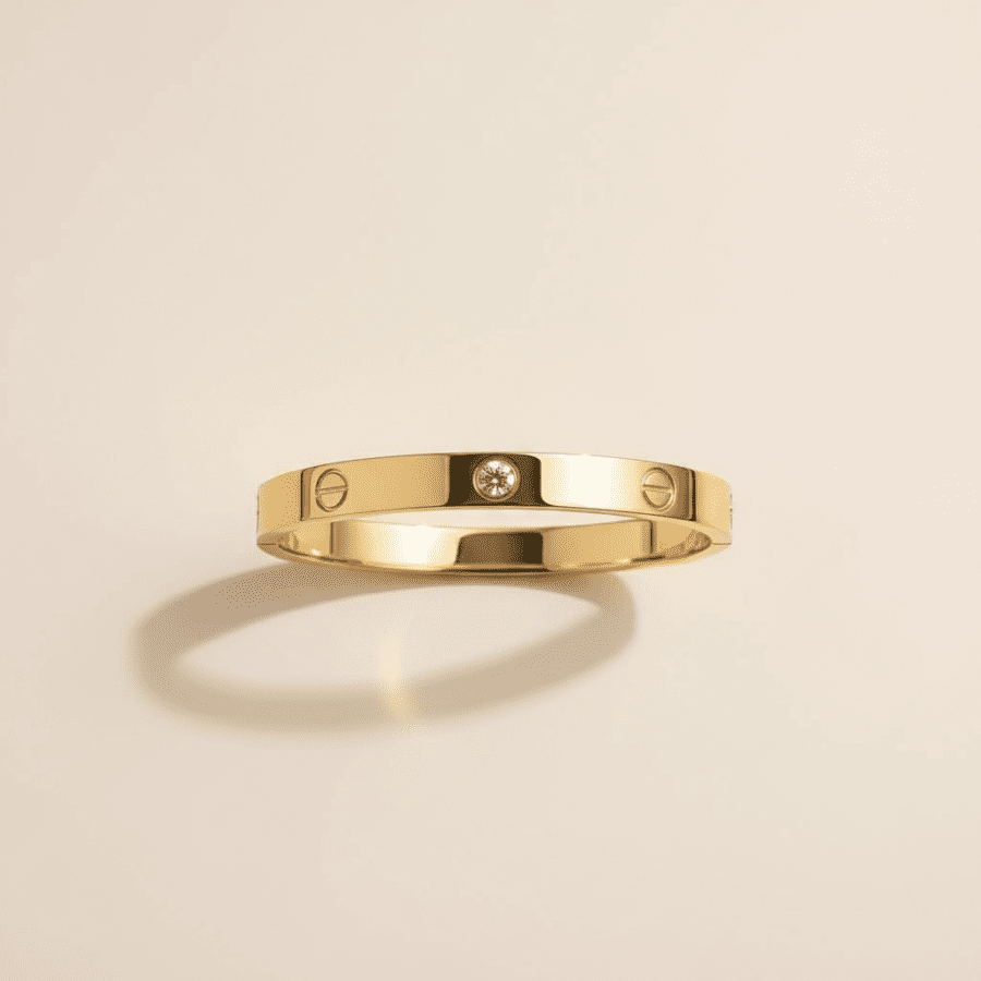 Gold Screw Motif Women's Bracelet