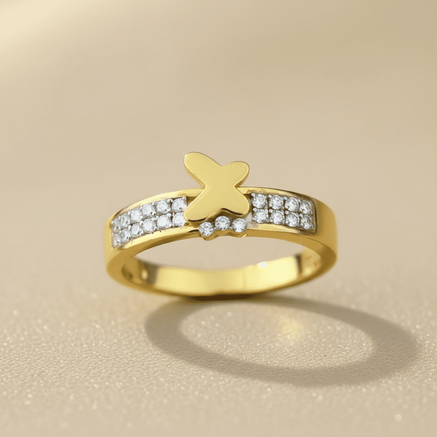 Gold Butterfly Ring