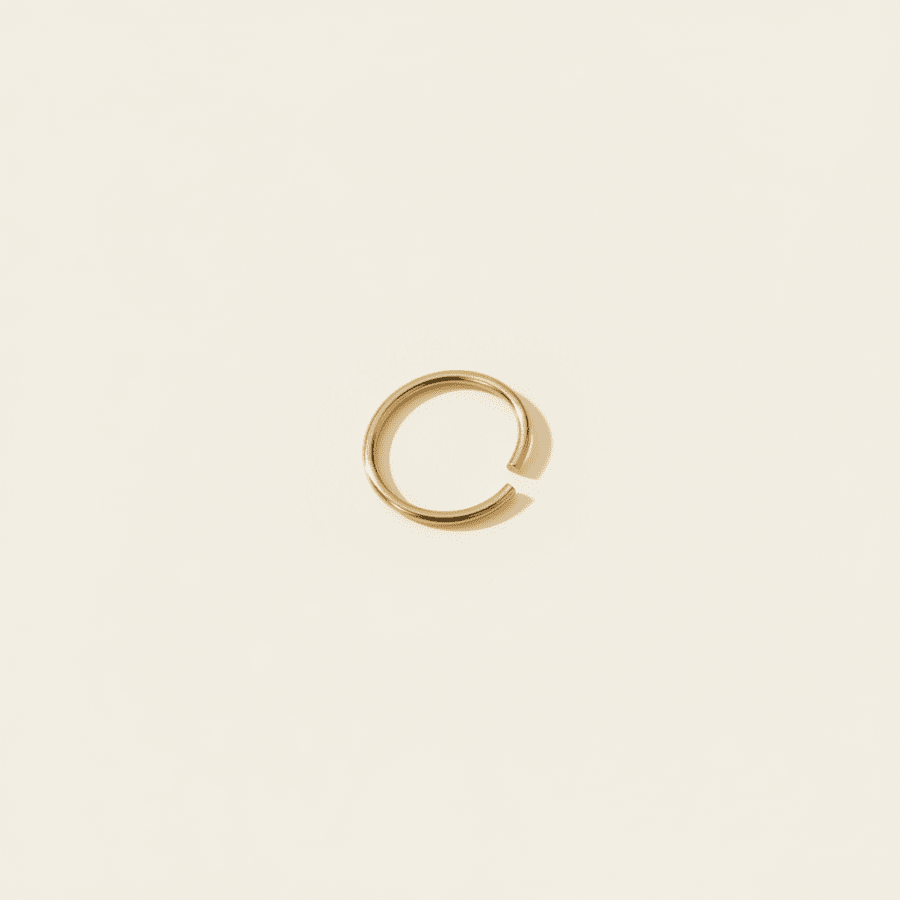 Gold Seamless Steel Nose Ring