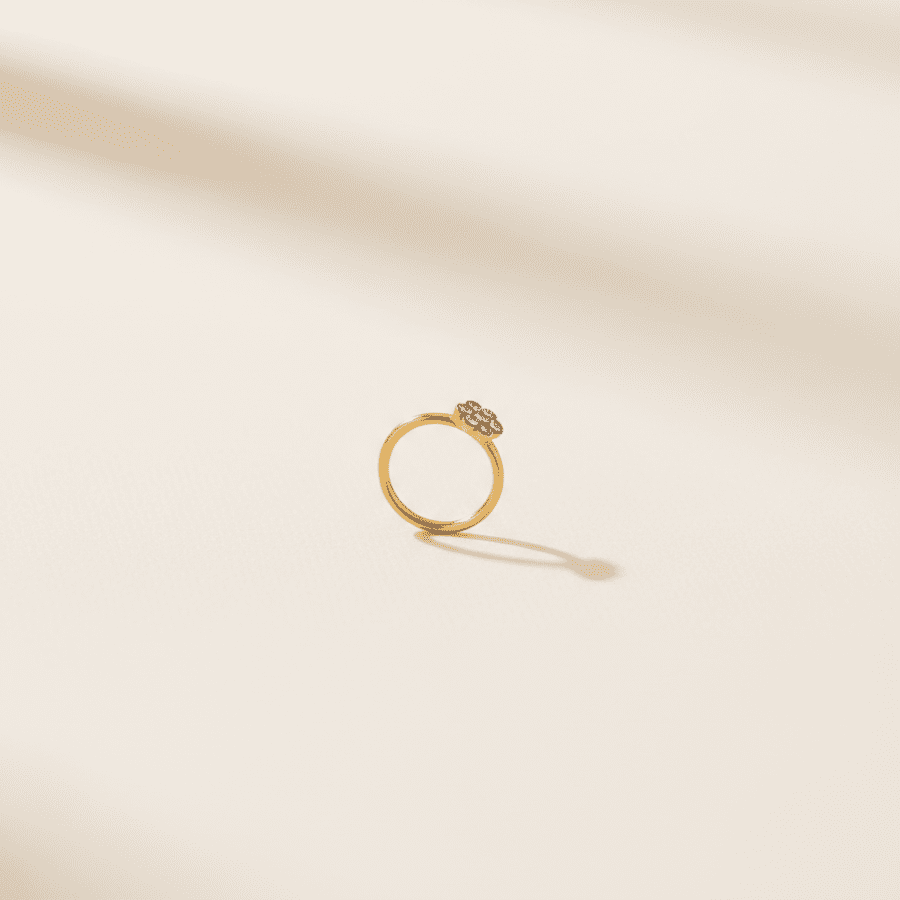 Radiant Flower Diamond Nose Ring