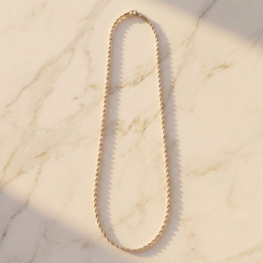 Silver Rope Chain - stainless steel chain for men in Pakistan