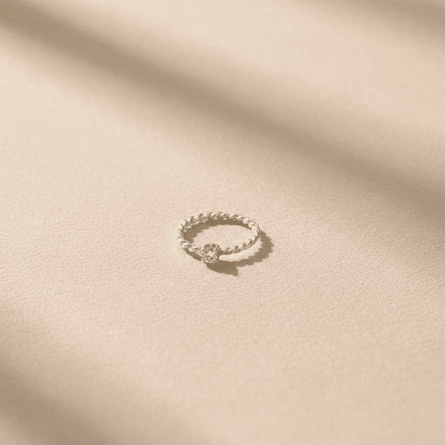 Silver Twisted Princess Nose Ring