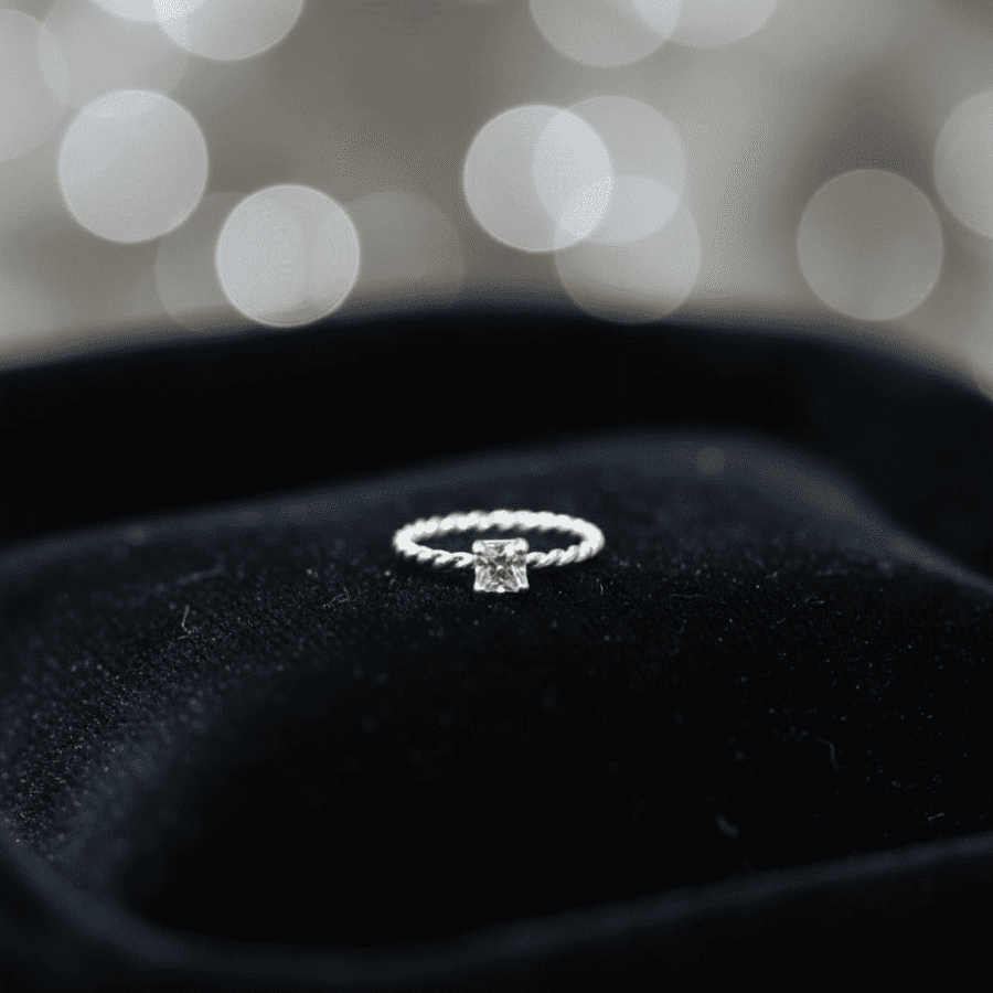 Silver Twisted Princess Nose Ring