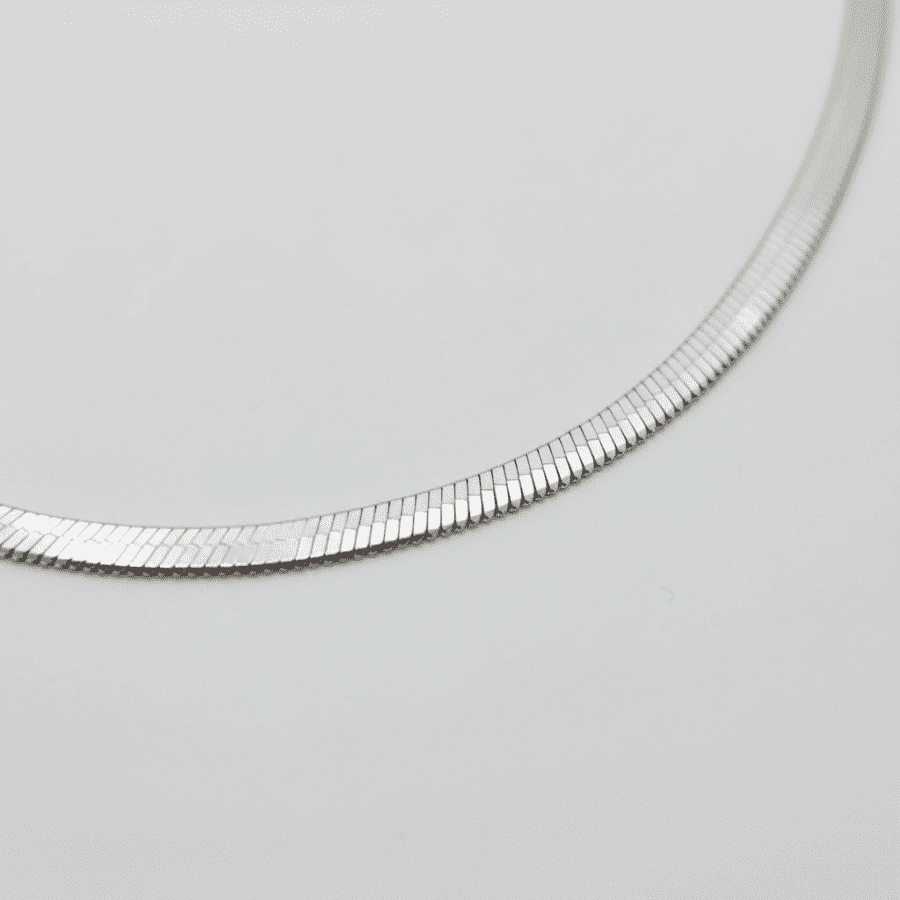 Silver Flat Snake Chain