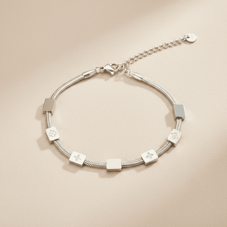 Snake Chain Charm Bracelet