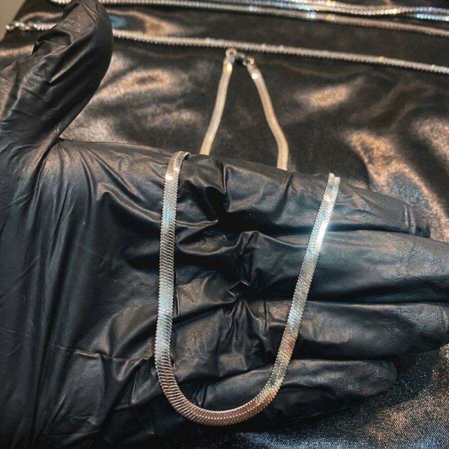 Silver Flat Snake Chain | Stainless Steel
