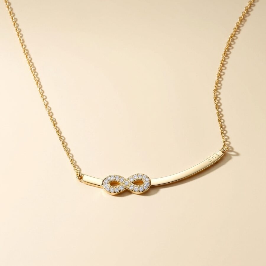 Women's Infinity Bar Necklace