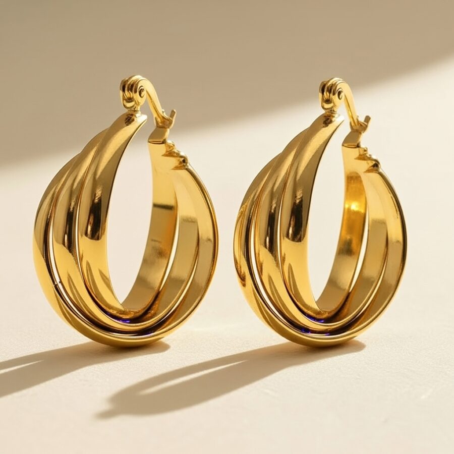 Twisted Hoop Women's Earrings