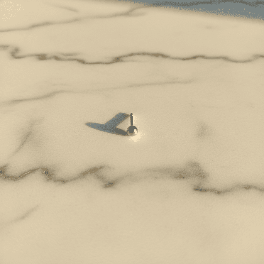 Silver Diamond Star Nose Pin