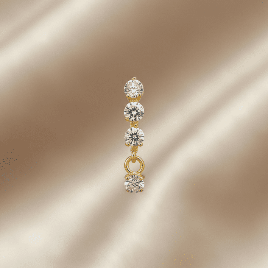 Golden Spark Nose Ring